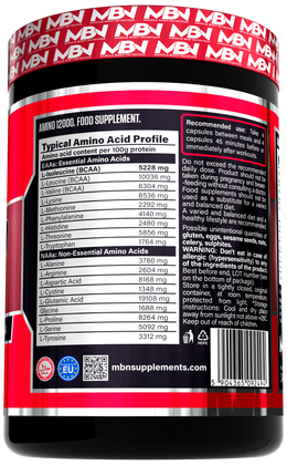 MBN Amino 12000 – 340 Capsules