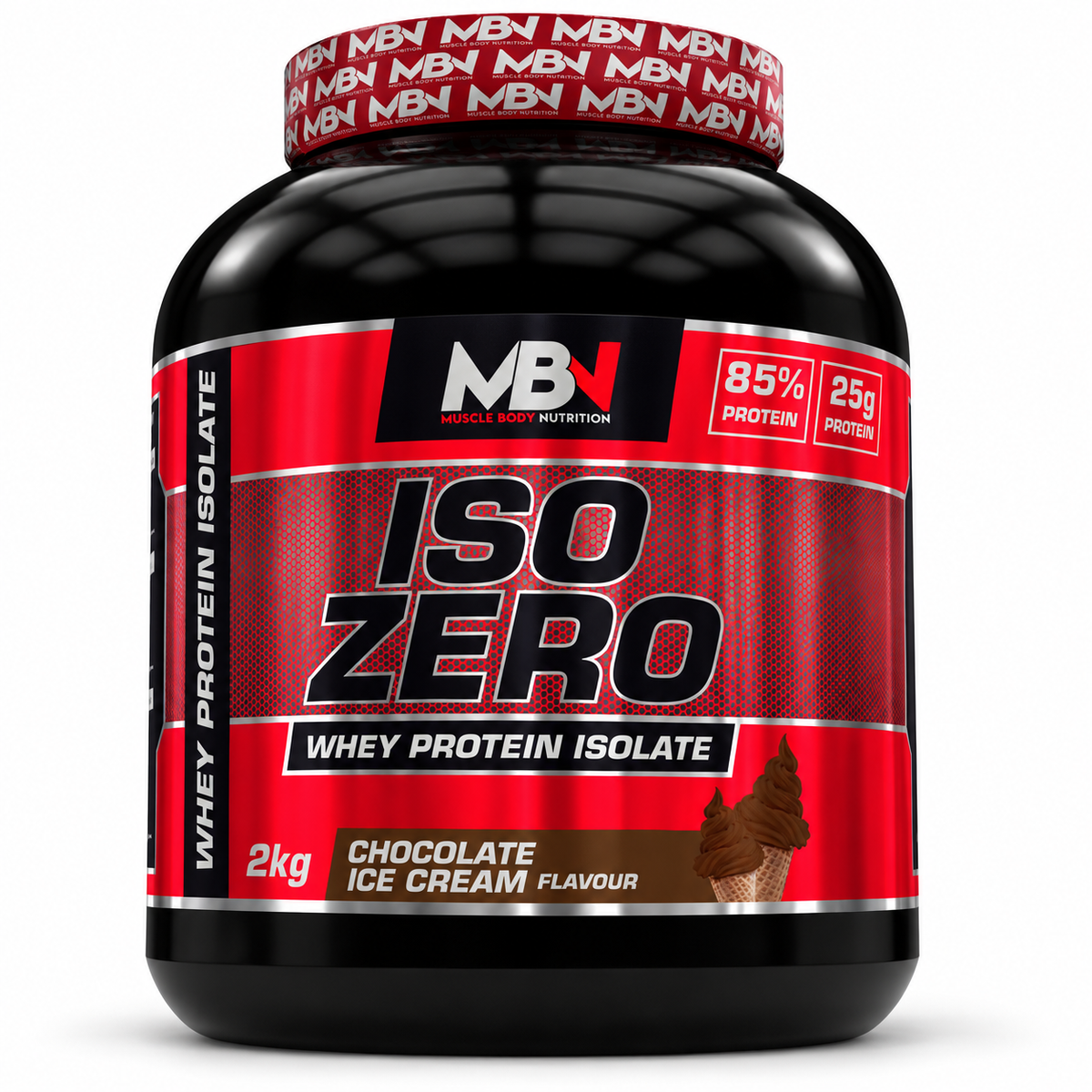 MBN ISO ZERO 2kg Chocolate Ice Cream whey protein isolate