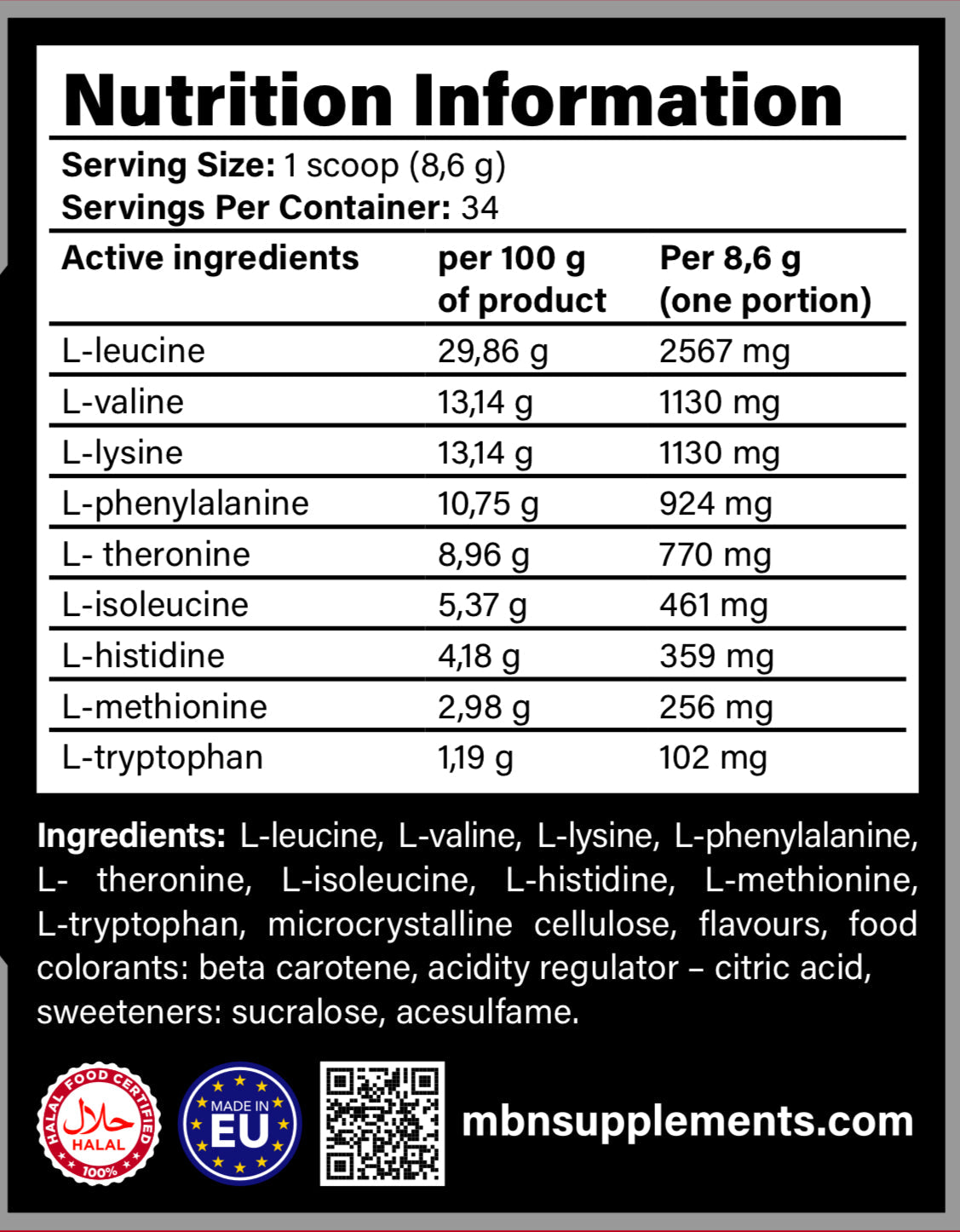 EAA (Essenti Acids)300g