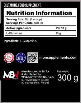 MBN L-Glutamine – 300 g
